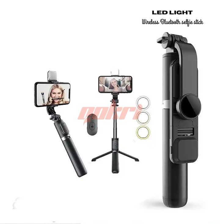 Led light Wirless Bluetooth selfie stick