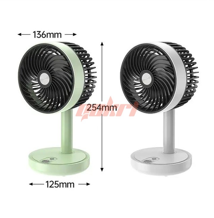 DP 7639 Model Rechargble Portable Table Fan