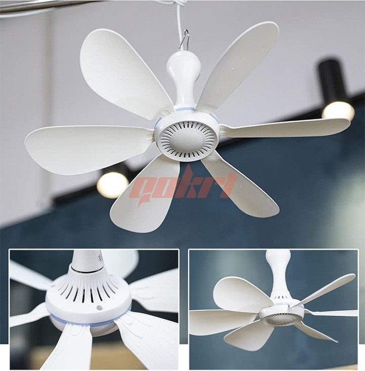 Mini portable ceiling fan 17”