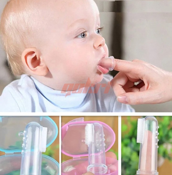 (2 pcs) Baby finger tooth brush