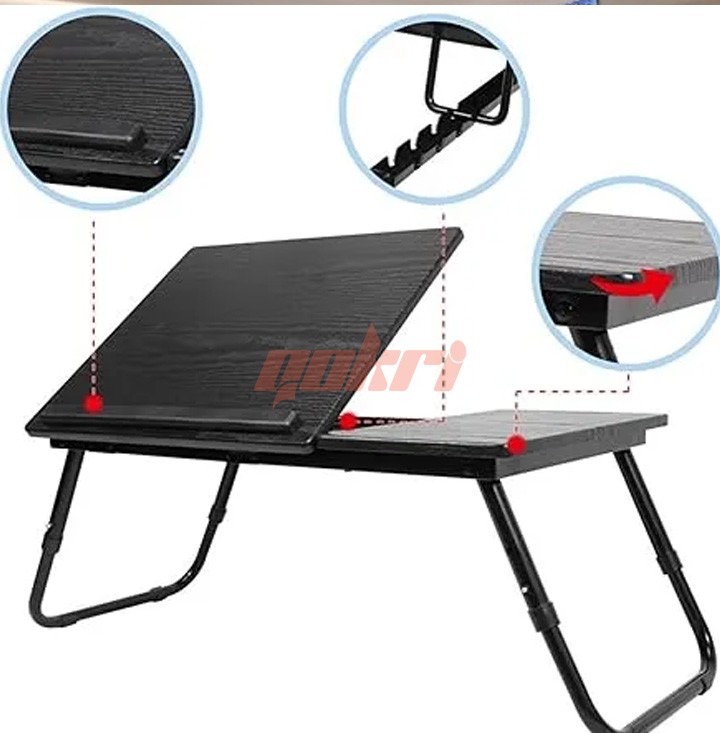 Foldable Double Head Laptop Table