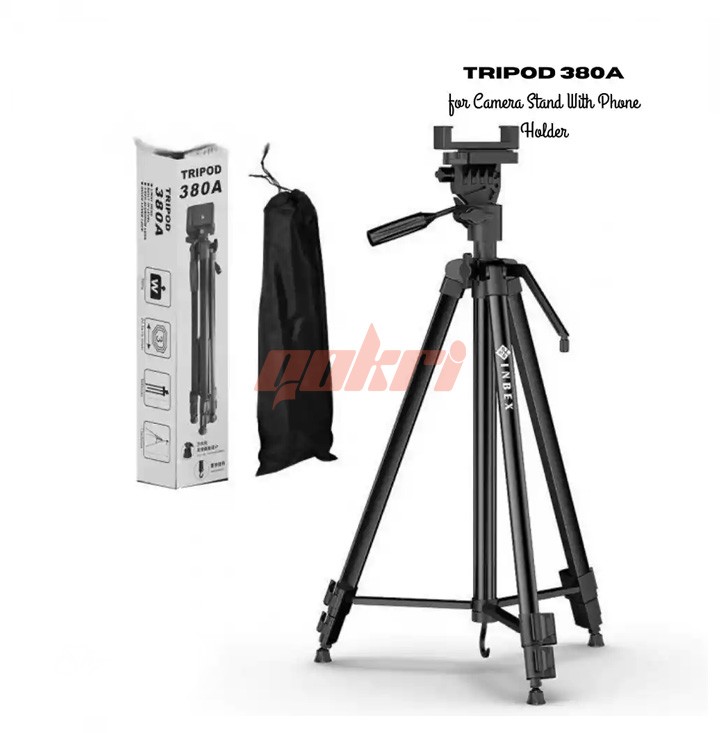 Tripod 380A For Camera stand With phone Holder